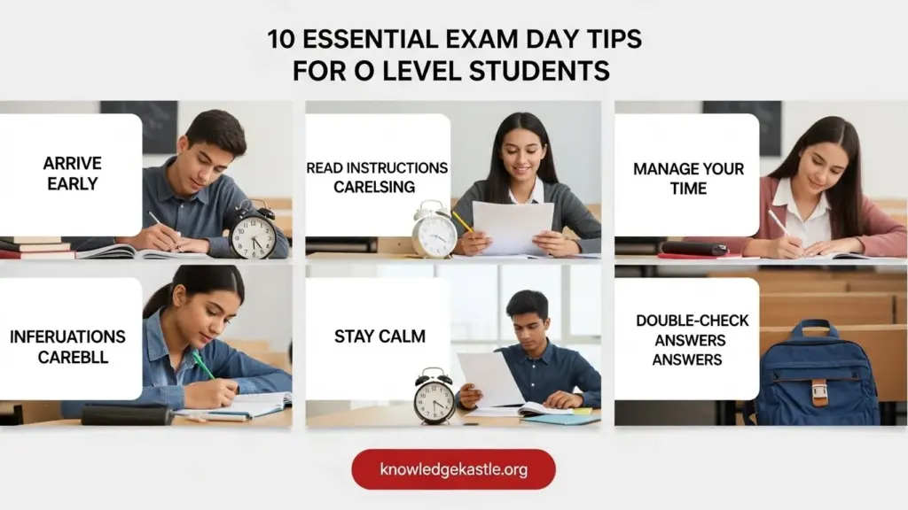 Exam Day Tips for O Level Students