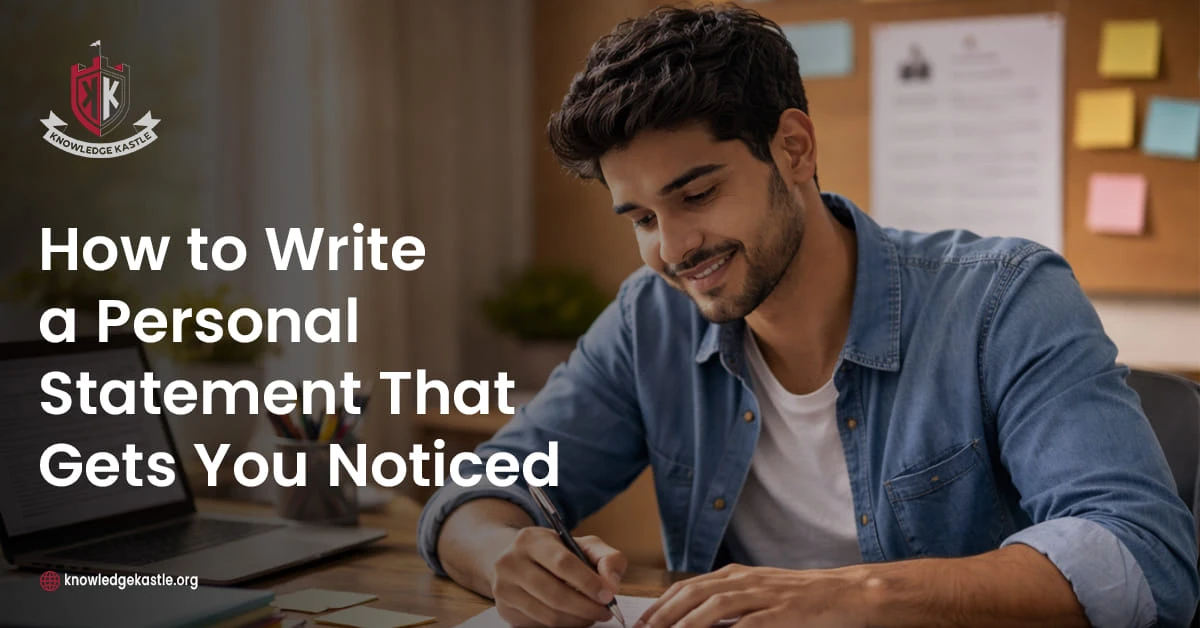 How to Write a Personal Statement That Gets You Noticed 1