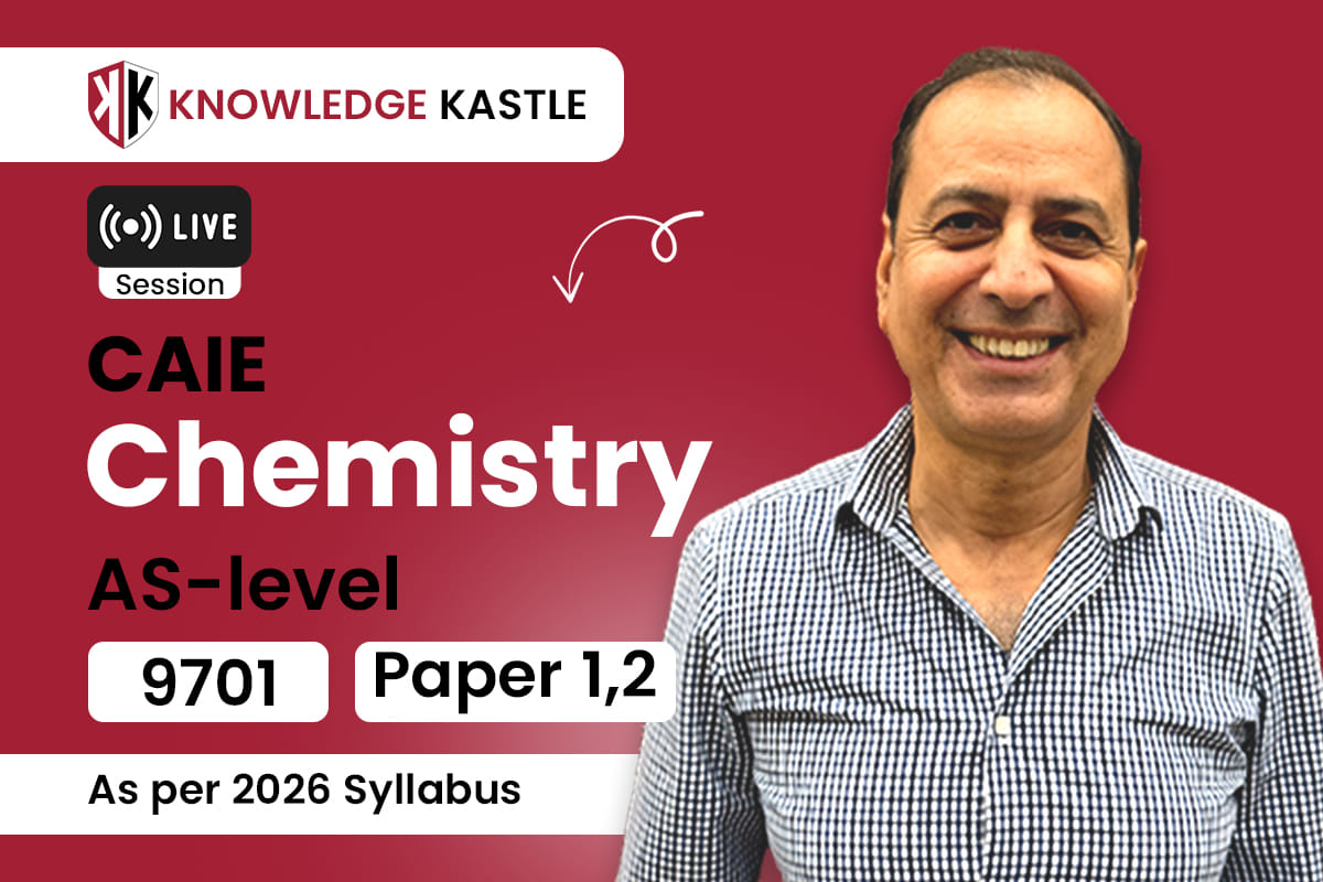 Live Session 📺 : AsLevel – Chemistry 9701