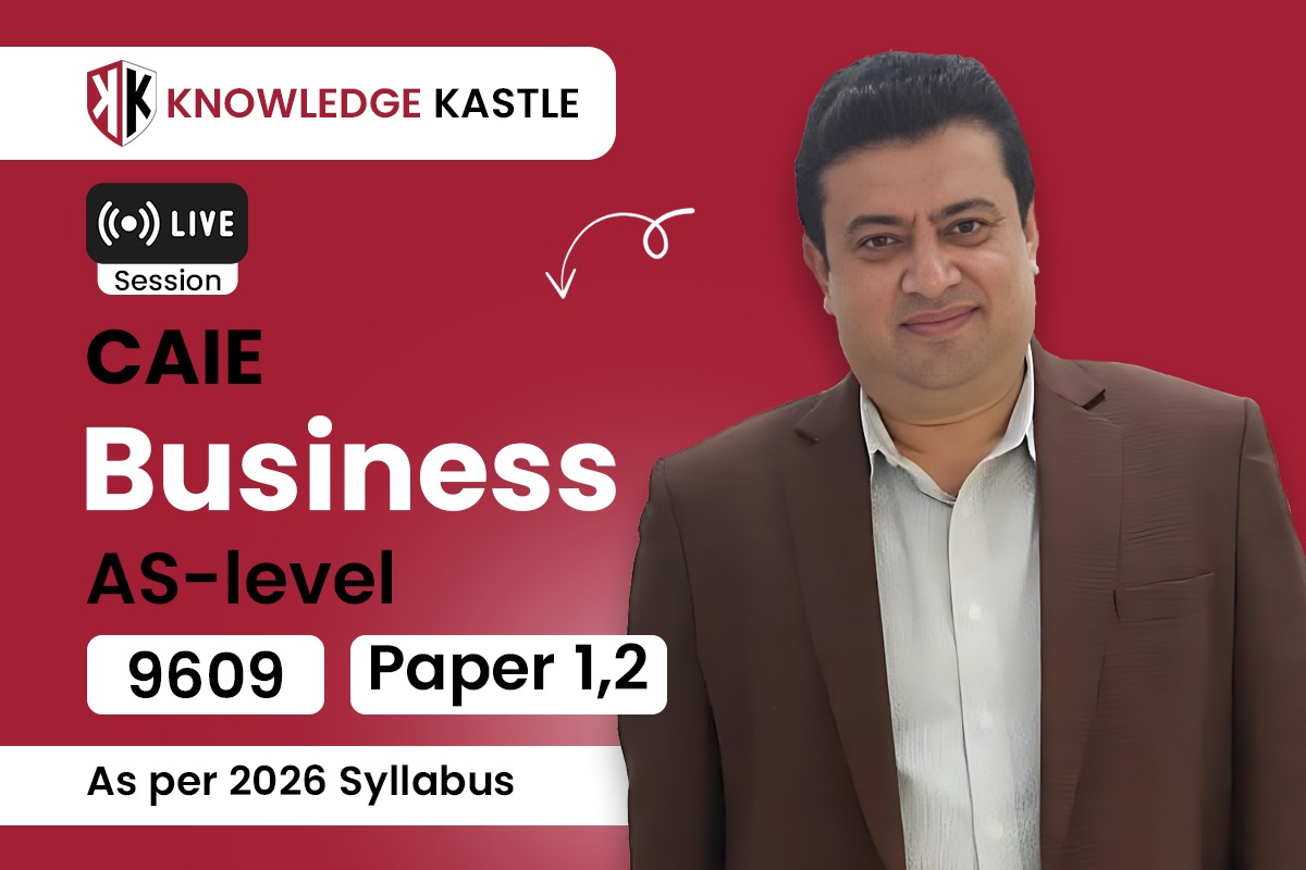 Live Session 📺 : AsLevel – Business 9609
