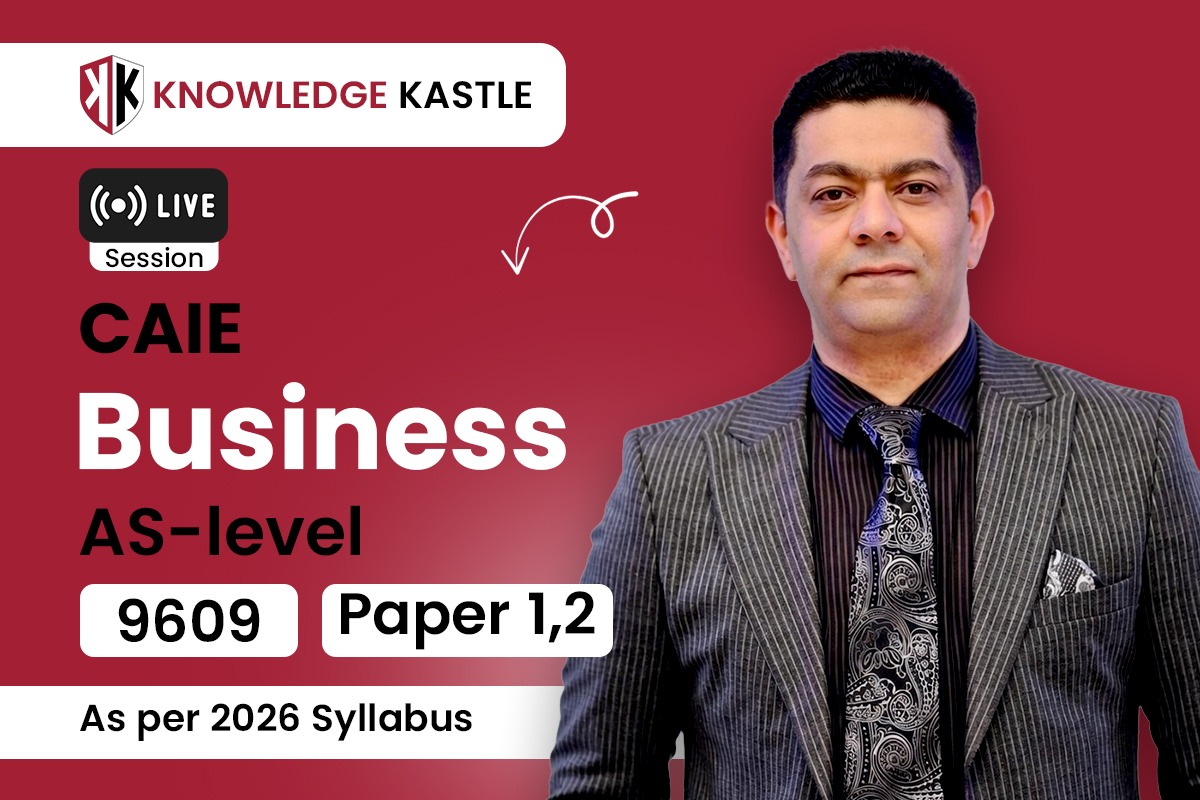 Live Session 📺 : AsLevel – Business 9609