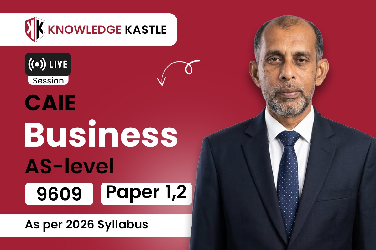 Live Session 📺 : AsLevel – Business 9609