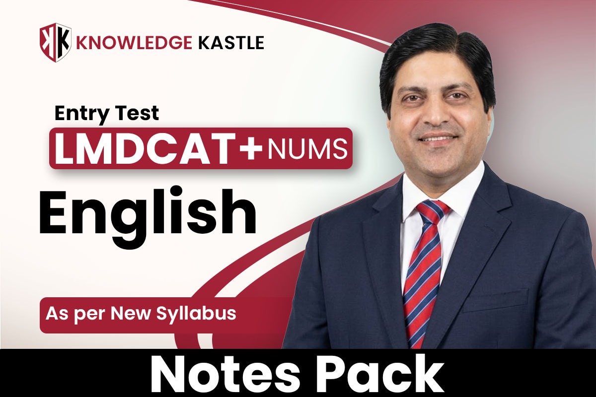 Muhammad Shafique LMDCAT English Notes Pack